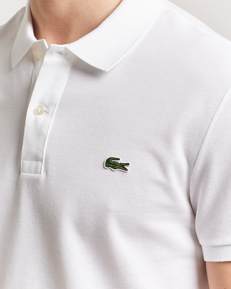 Homme | Polos | Lacoste | Slim Fit Polo Piké White