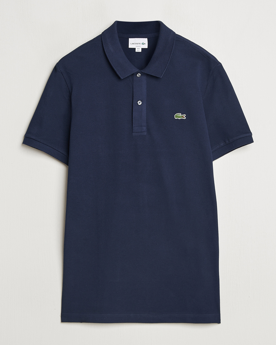Homme | Polos | Lacoste | Slim Fit Polo Piké Navy Blue
