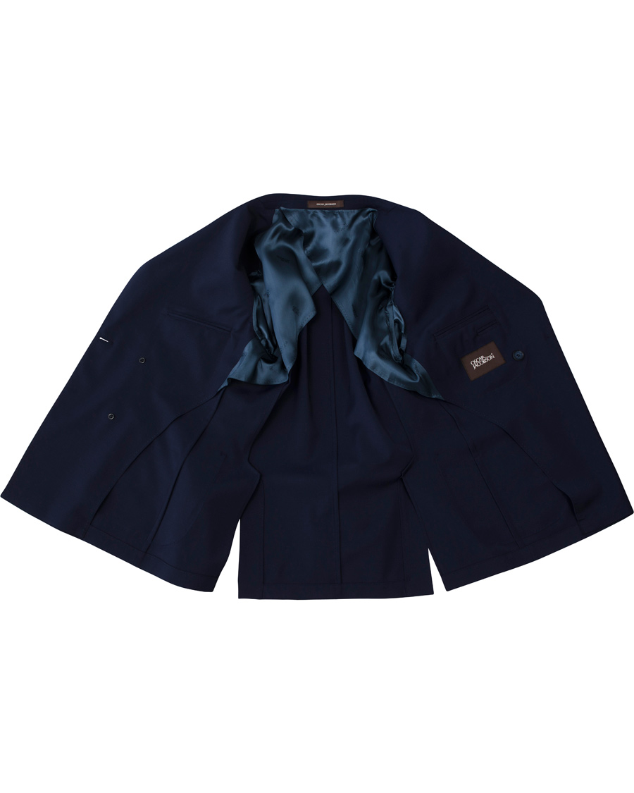 Homme | Blazers | Oscar Jacobson | Erik Double Breasted Blazer Napoli Blue