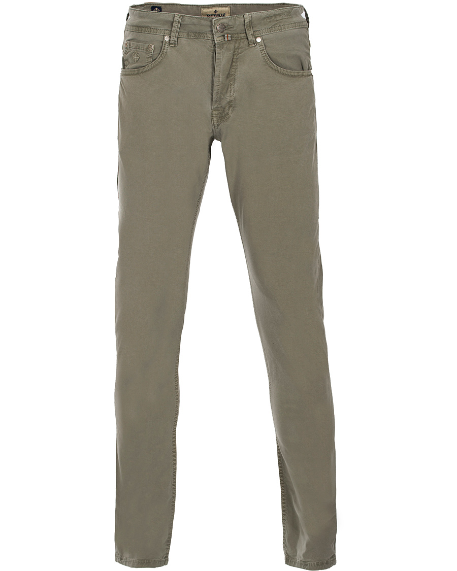 Homme | Pantalons | Morris | James Canvas 5-Pocket Washed Olive