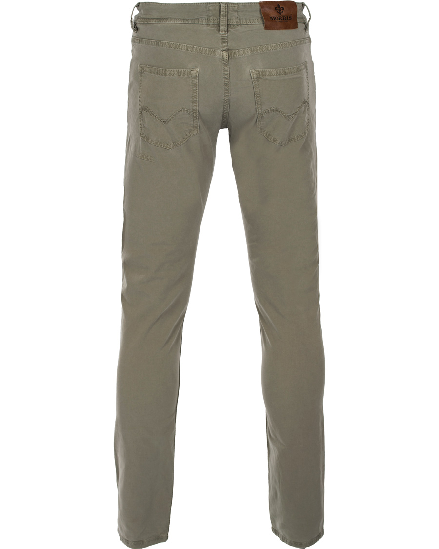 Homme | Pantalons | Morris | James Canvas 5-Pocket Washed Olive