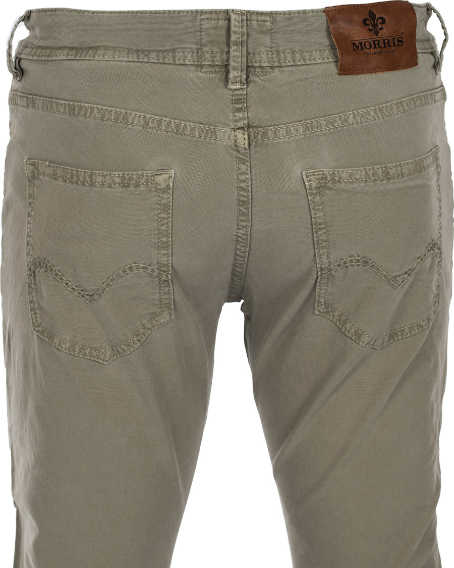 Homme | Pantalons | Morris | James Canvas 5-Pocket Washed Olive