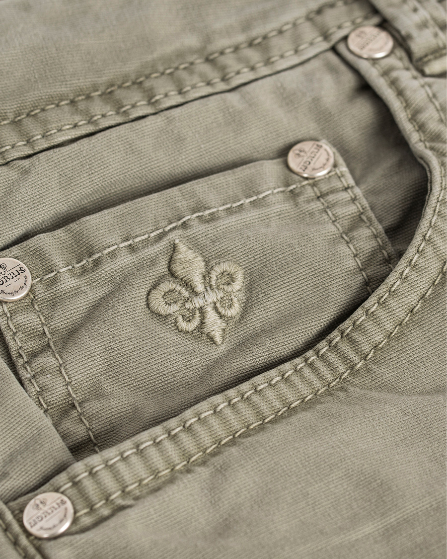 Homme | Pantalons | Morris | James Canvas 5-Pocket Washed Olive