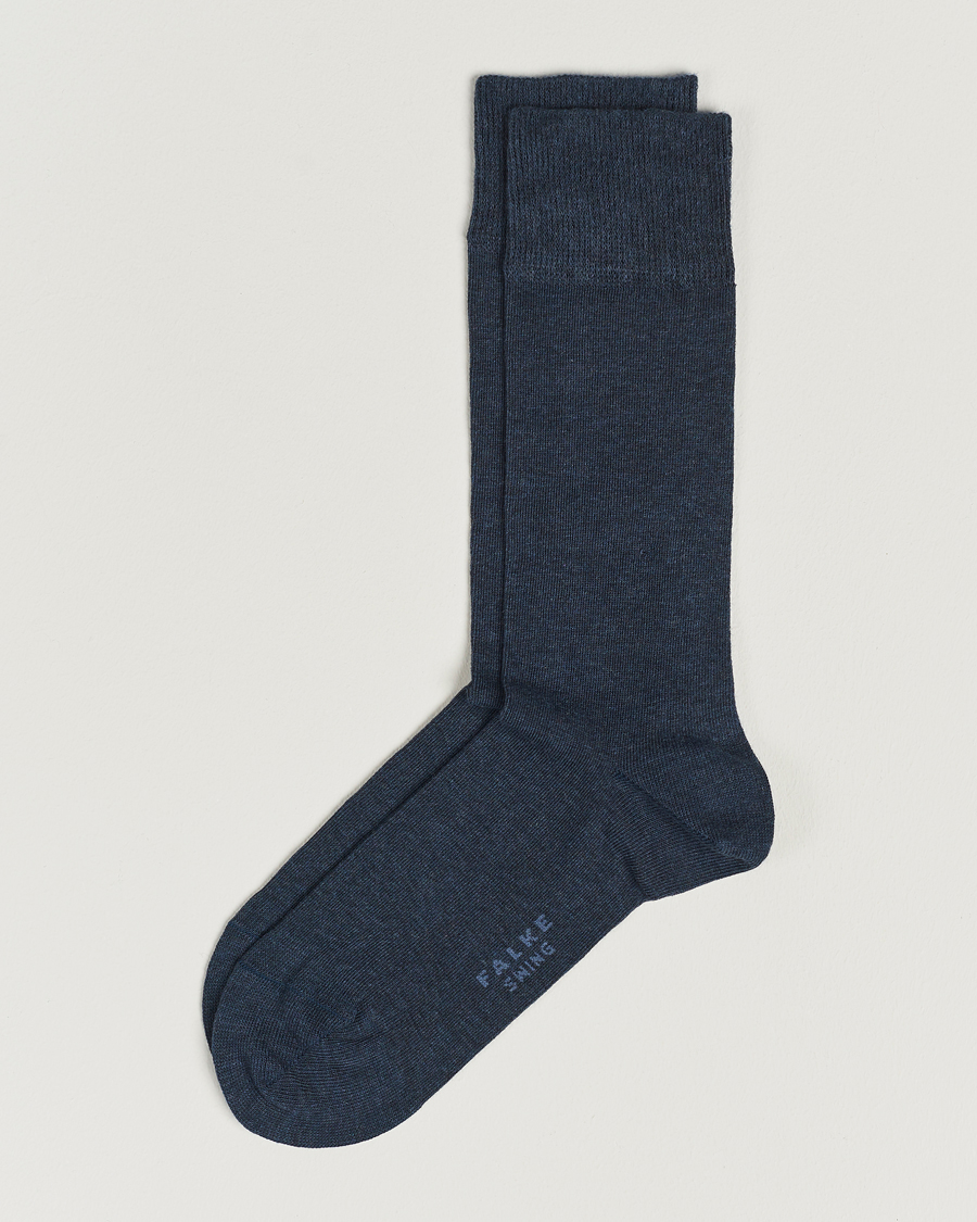 Homme | Sous-Vêtements Et Chaussettes | Falke | Swing 2-Pack Socks Blue Melange