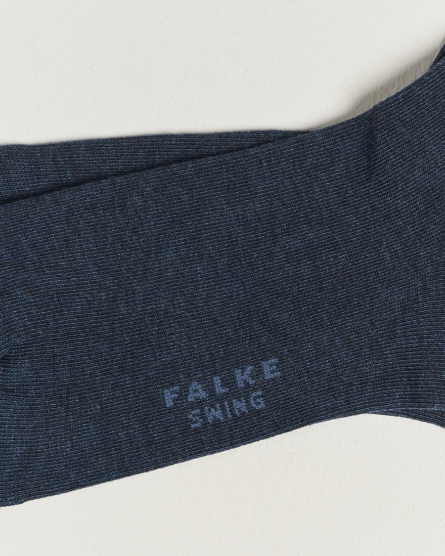 Homme | Chaussettes Quotidiennes | Falke | Swing 2-Pack Socks Blue Melange