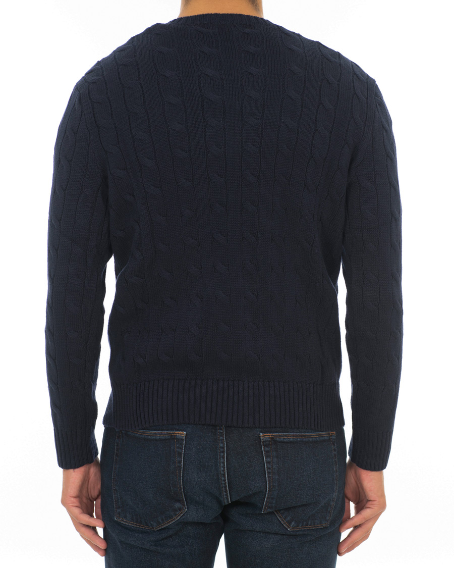 Homme | Pulls Et Tricots | Polo Ralph Lauren | Cotton Cable Crew Neck Hunter Navy