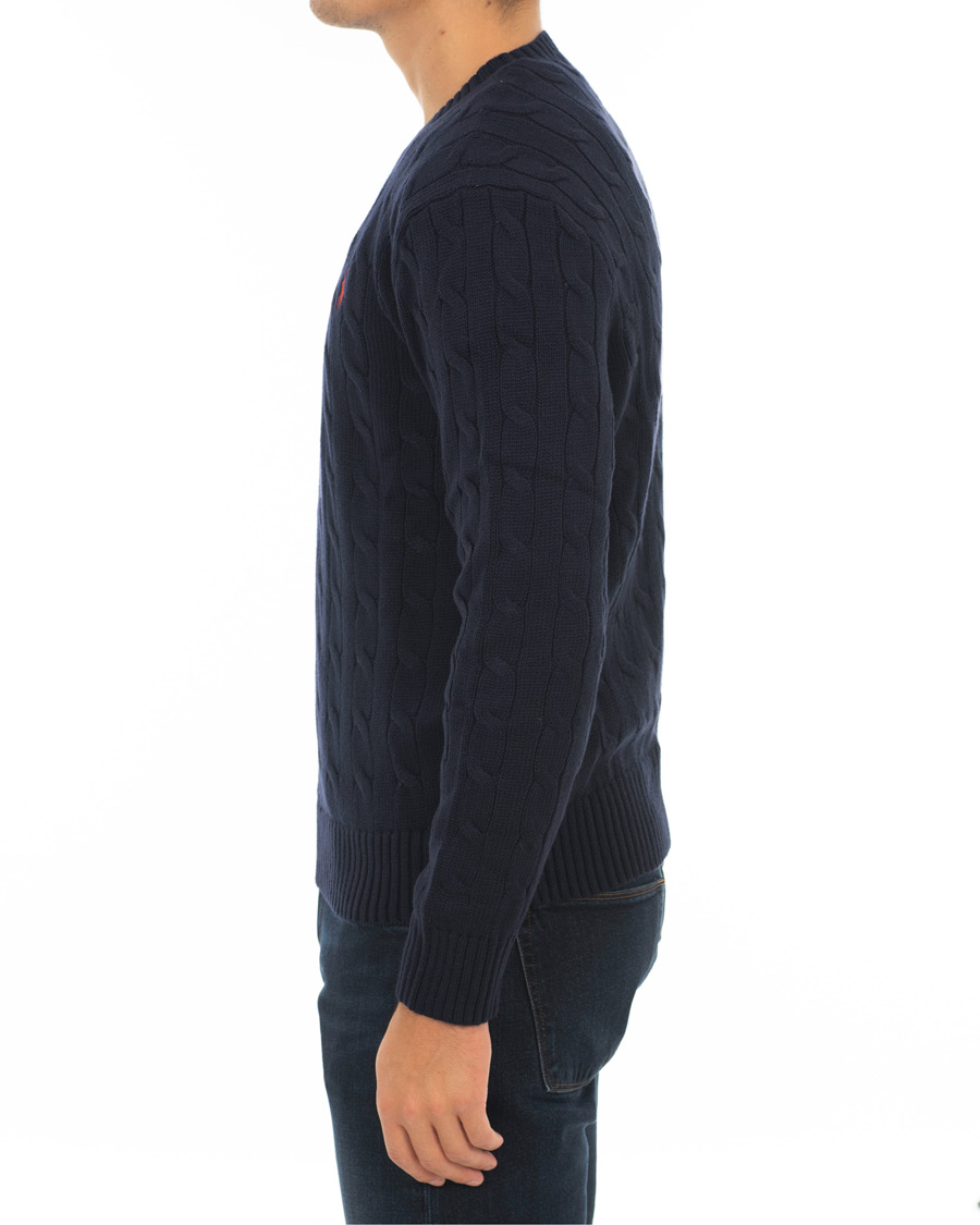 Homme | Pulls Et Tricots | Polo Ralph Lauren | Cotton Cable Crew Neck Hunter Navy