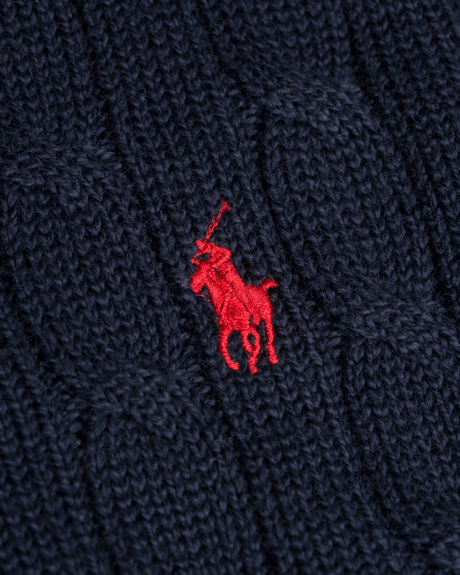 Homme | Pulls Et Tricots | Polo Ralph Lauren | Cotton Cable Crew Neck Hunter Navy