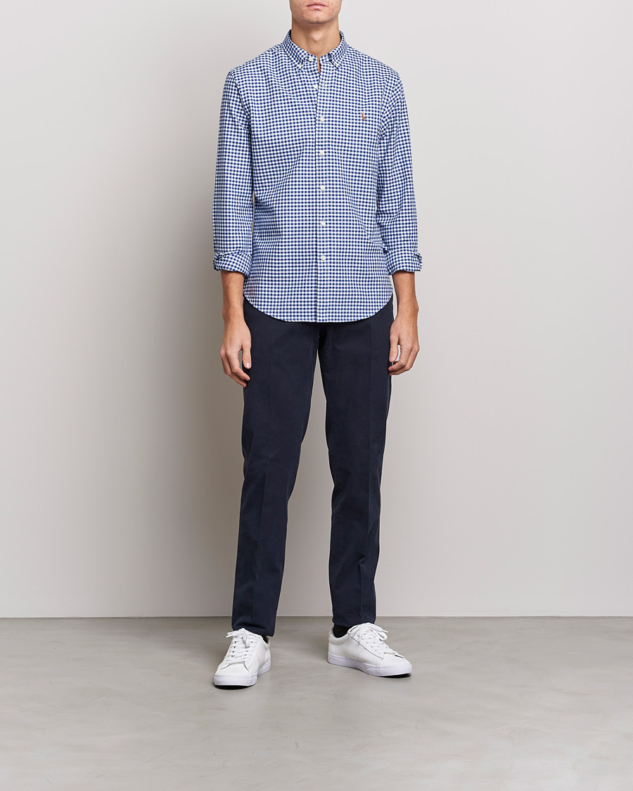 Homme | Chemises | Polo Ralph Lauren | Slim Fit Shirt Oxford Blue/White Gingham