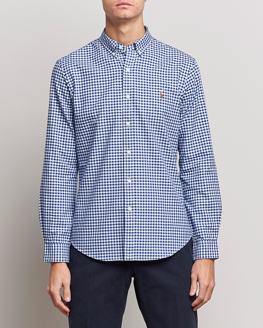 Homme | Chemises Oxford | Polo Ralph Lauren | Slim Fit Shirt Oxford Blue/White Gingham