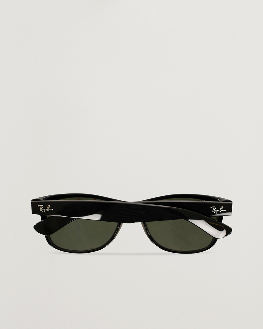 Homme | Lunettes De Soleil | Ray-Ban | New Wayfarer Sunglasses Black/Crystal Green