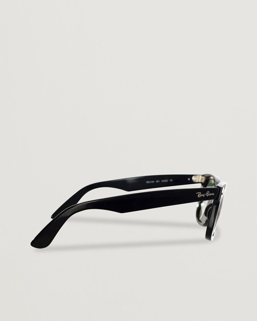 Homme | Lunettes De Soleil | Ray-Ban | Original Wayfarer Sunglasses Black/Crystal Green