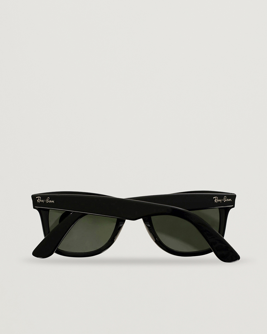 Homme | Lunettes De Soleil | Ray-Ban | Original Wayfarer Sunglasses Black/Crystal Green
