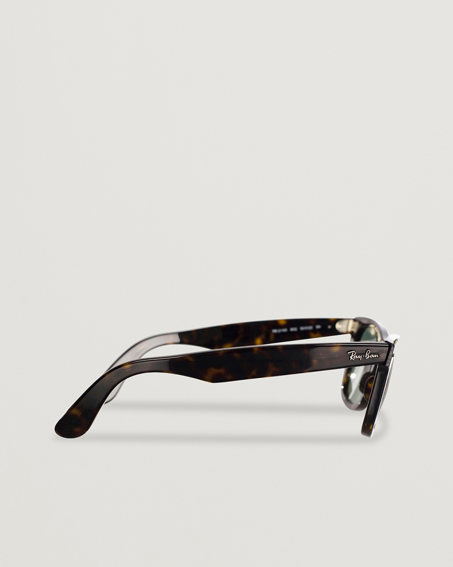 Homme | Lunettes De Soleil | Ray-Ban | Original Wayfarer Sunglasses Tortoise/Crystal Green