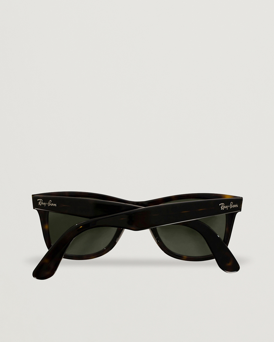 Homme | Lunettes De Soleil | Ray-Ban | Original Wayfarer Sunglasses Tortoise/Crystal Green