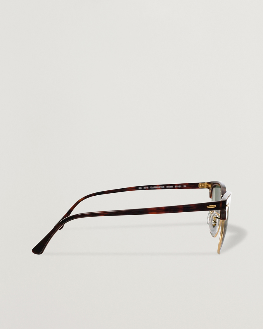 Homme | Lunettes De Soleil | Ray-Ban | Clubmaster Sunglasses Mock Tortoise/Crystal Green