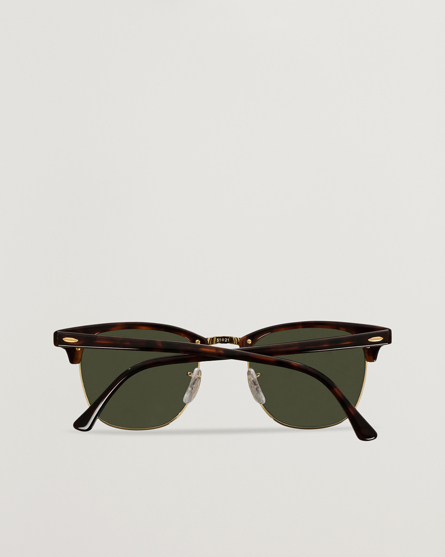Homme | Lunettes De Soleil | Ray-Ban | Clubmaster Sunglasses Mock Tortoise/Crystal Green