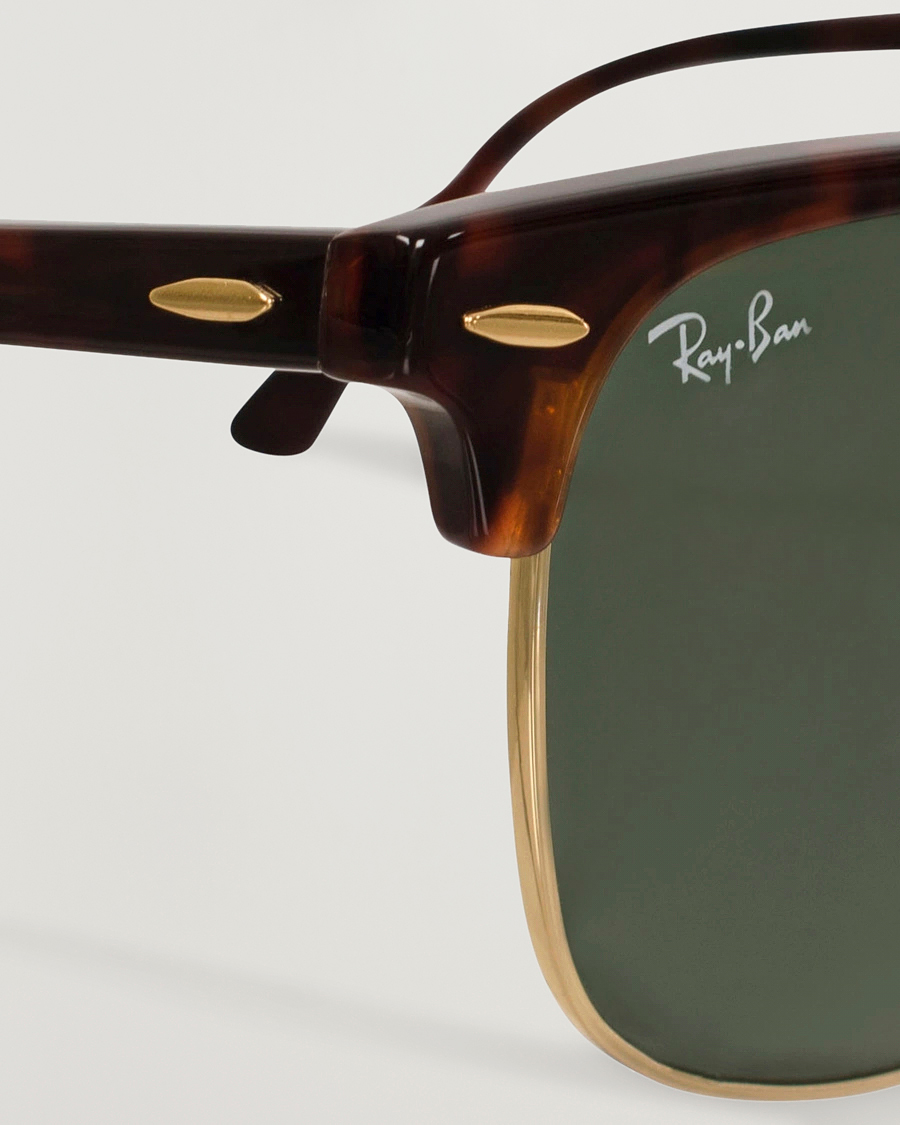 Homme | Lunettes De Soleil | Ray-Ban | Clubmaster Sunglasses Mock Tortoise/Crystal Green