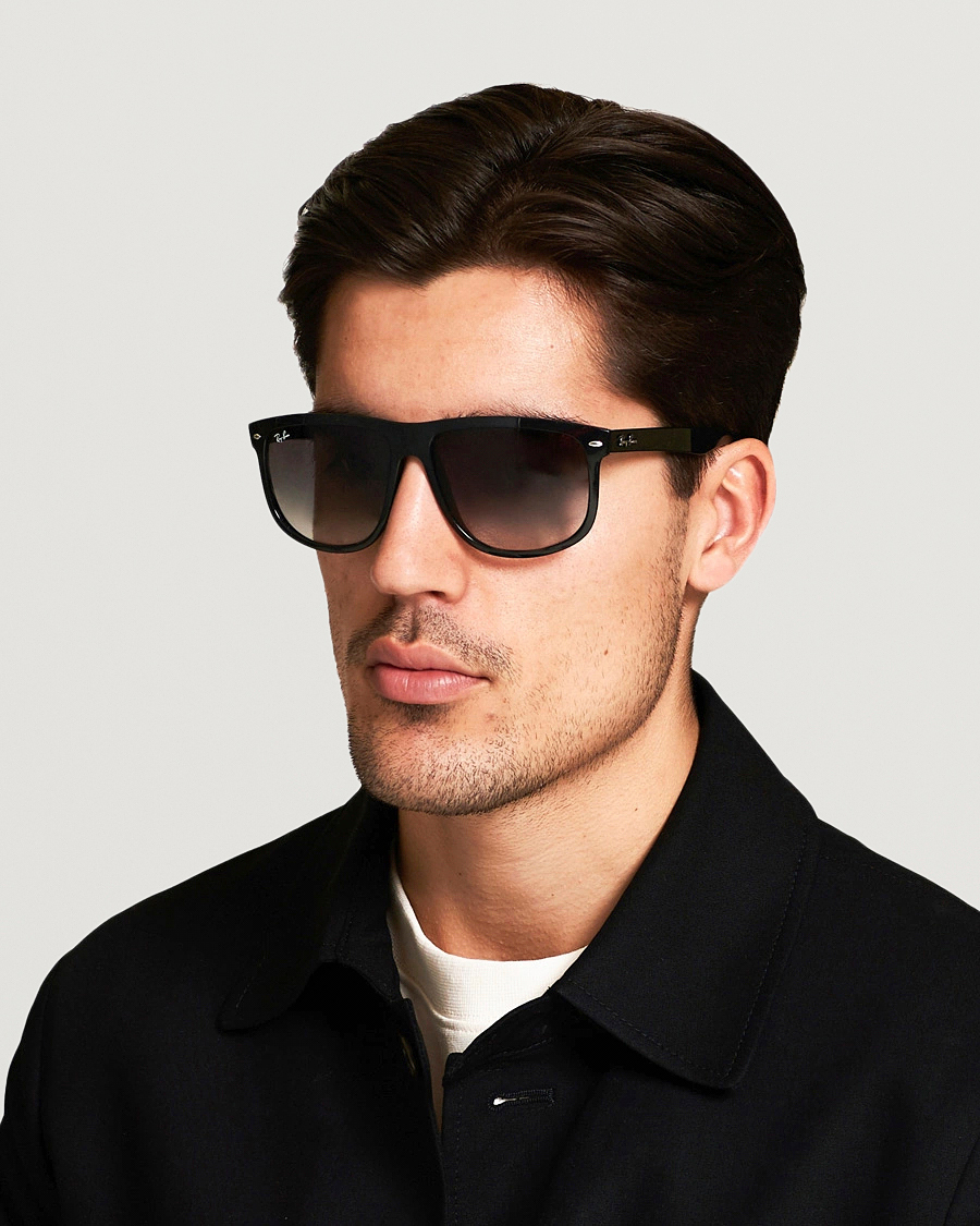 Homme | Lunettes De Soleil | Ray-Ban | RB4147 Sunglasses Black/Chrystal Grey Gradient