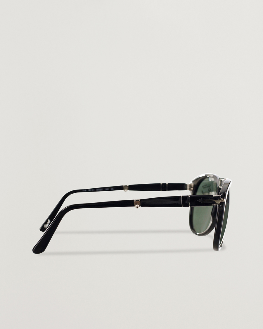 Homme | Lunettes De Soleil | Persol | 0PO0714 Folding Sunglasses Black/Crystal Green