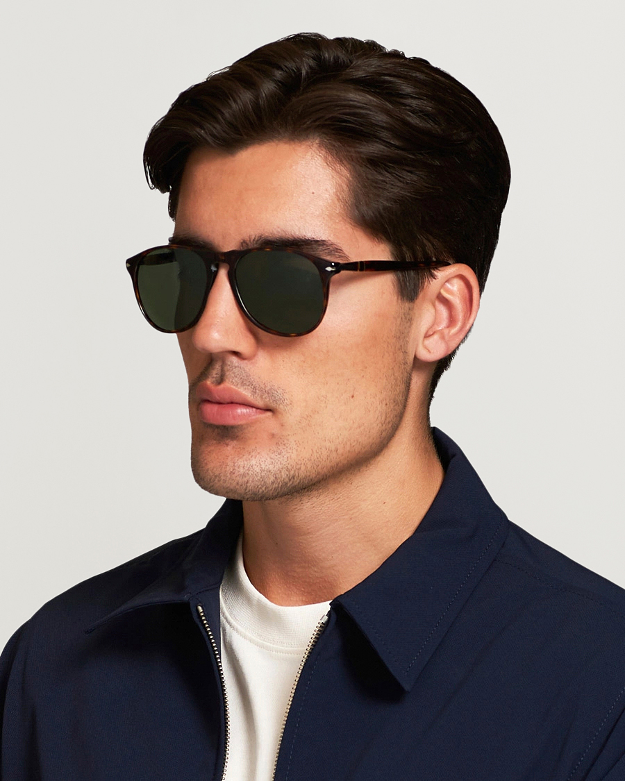 Homme | Persol | Persol | 0PO9649S Sunglasses Havana/Crystal Green