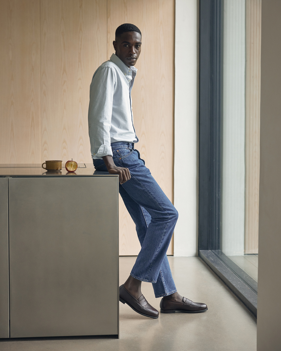Homme | Chemises | Polo Ralph Lauren | Custom Fit Oxford Shirt Stripes Blue