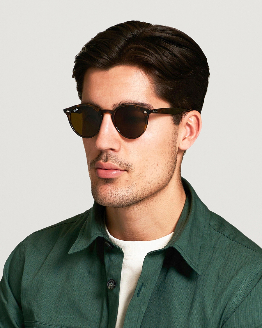 Homme | Lunettes De Soleil | Ray-Ban | RB2180 Acetat Sunglasses Dark Havana/Dark Brown