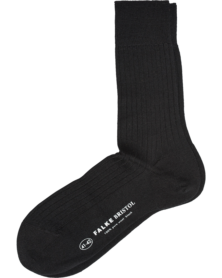 Homme | Sous-Vêtements Et Chaussettes | Falke | Bristol Pure Wool Sock Black
