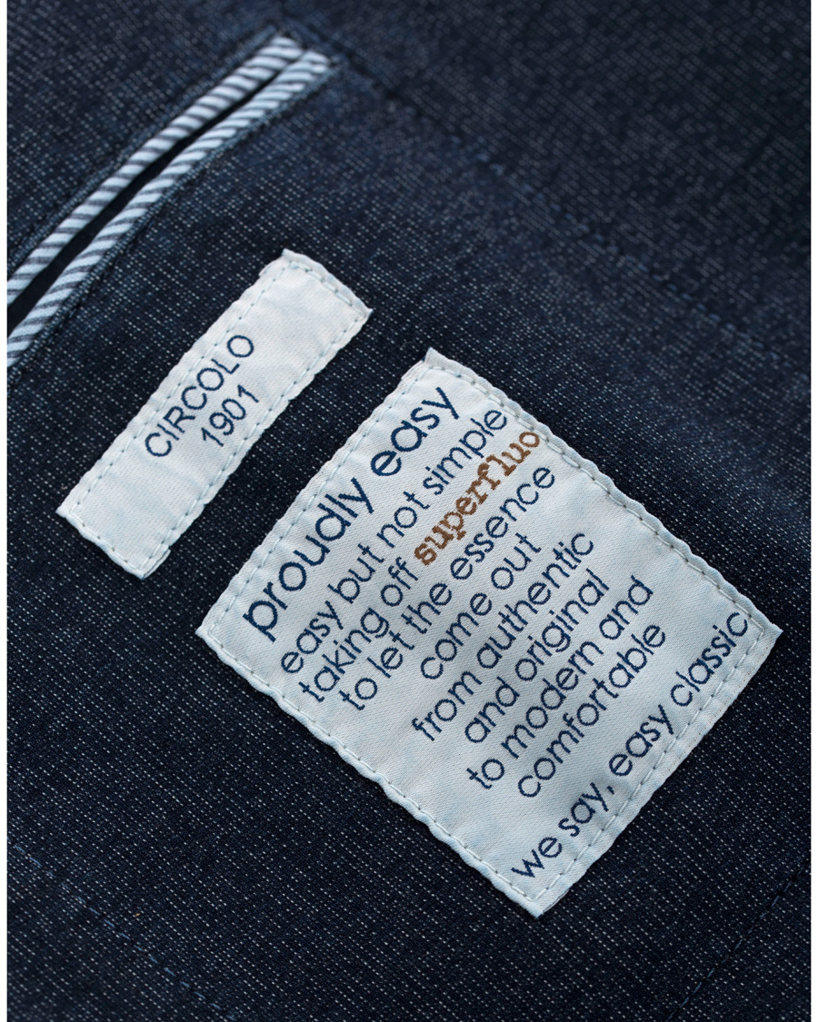 Homme | Blazers | Circolo 1901 | Circolo Double Breasted Jersey Blazer Indigo Blue