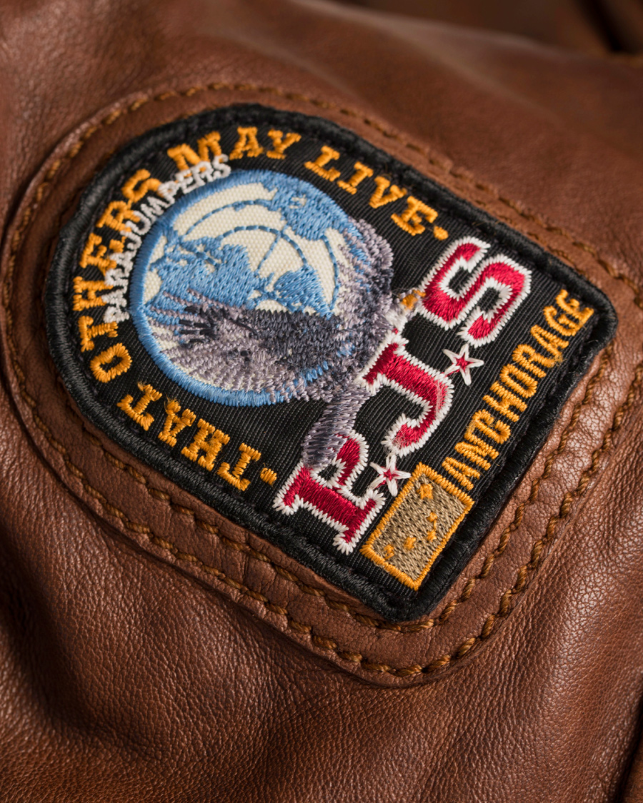 Homme | Manteaux Et Vestes | Parajumpers | Josh Distressed Leather Jacket Brown