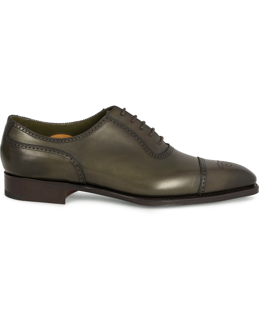 Homme | Edward Green Lichfield II Brogue Olive Antique Calf | Edward Green | Lichfield II Brogue Olive Antique Calf