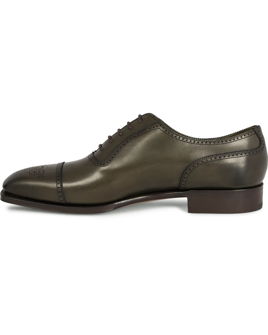 Homme | Edward Green Lichfield II Brogue Olive Antique Calf | Edward Green | Lichfield II Brogue Olive Antique Calf