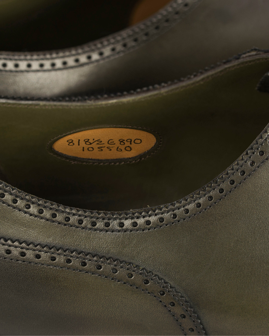 Homme | Edward Green Lichfield II Brogue Olive Antique Calf | Edward Green | Lichfield II Brogue Olive Antique Calf