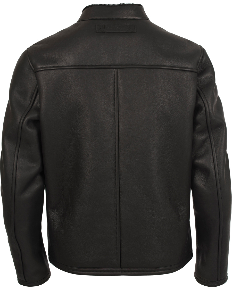 Homme | Manteaux Et Vestes | GANT | The Racer Shearling Jacket Black