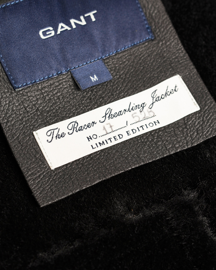 Homme | Manteaux Et Vestes | GANT | The Racer Shearling Jacket Black