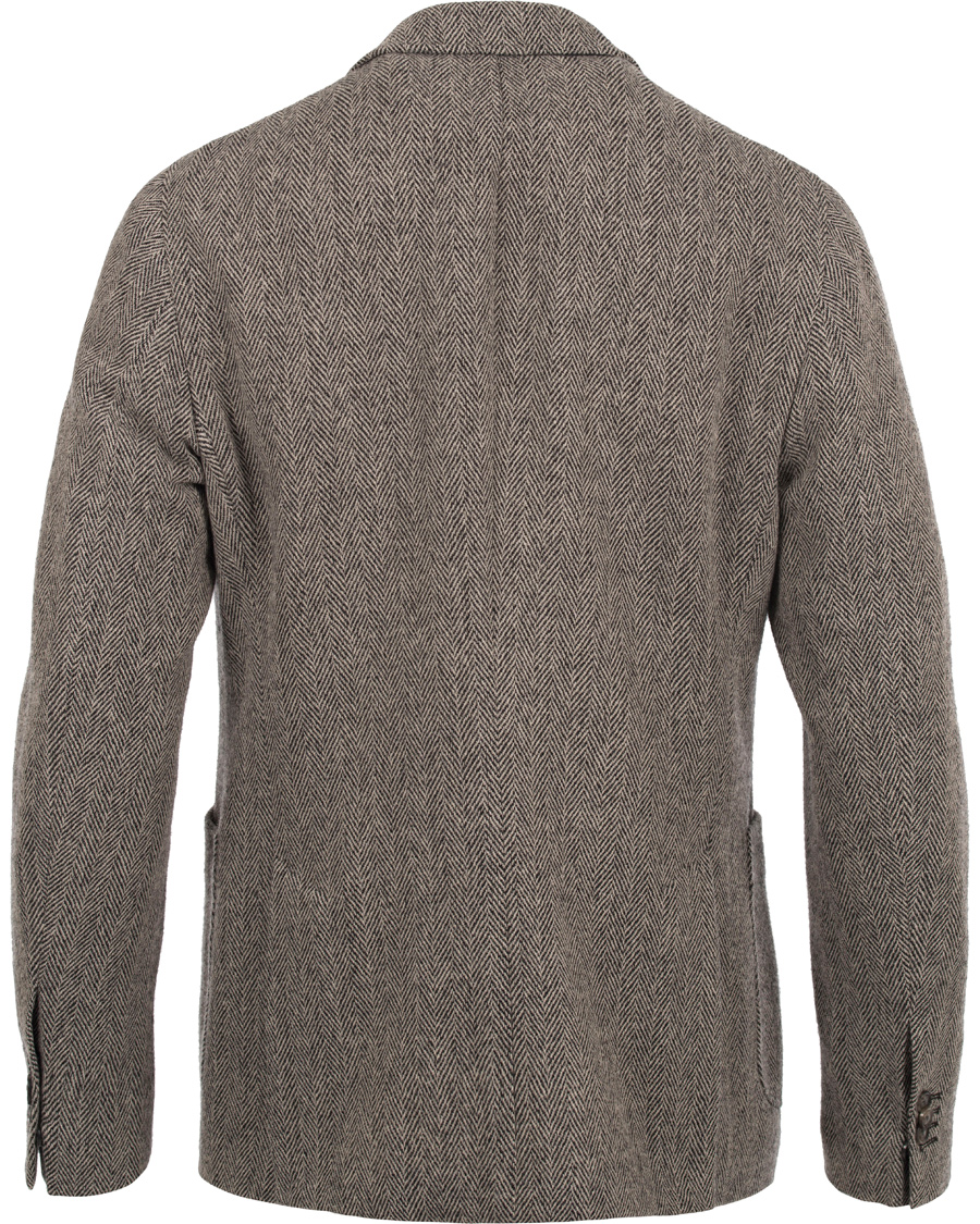 Homme | Blazers | GANT | The Arcive Herringbone Blazer Antracite Melange