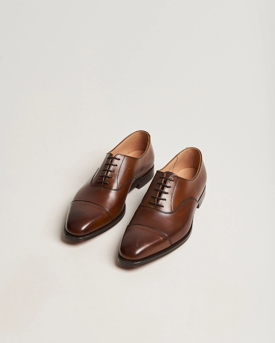 Homme | Chaussures Oxford | Crockett & Jones | Hallam Oxford Dark Brown Calf