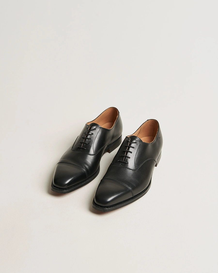 Homme | Chaussures Faites Main | Crockett & Jones | Hallam Oxford Black Calf