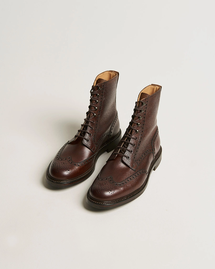 Homme | Chaussures d'hiver | Crockett & Jones | Islay Boot Dark Brown Grained Calf