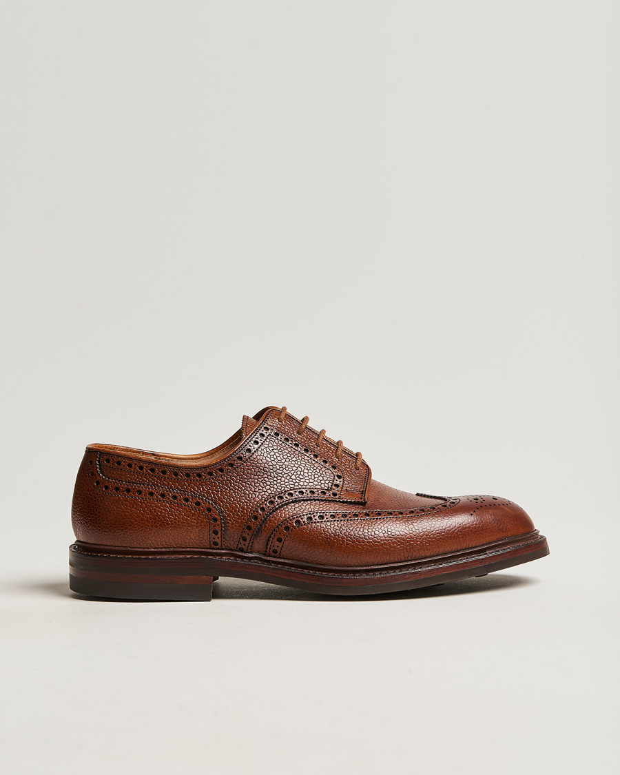 Homme | Richelieus | Crockett & Jones | Pembroke Derbys Tan Grained Calf
