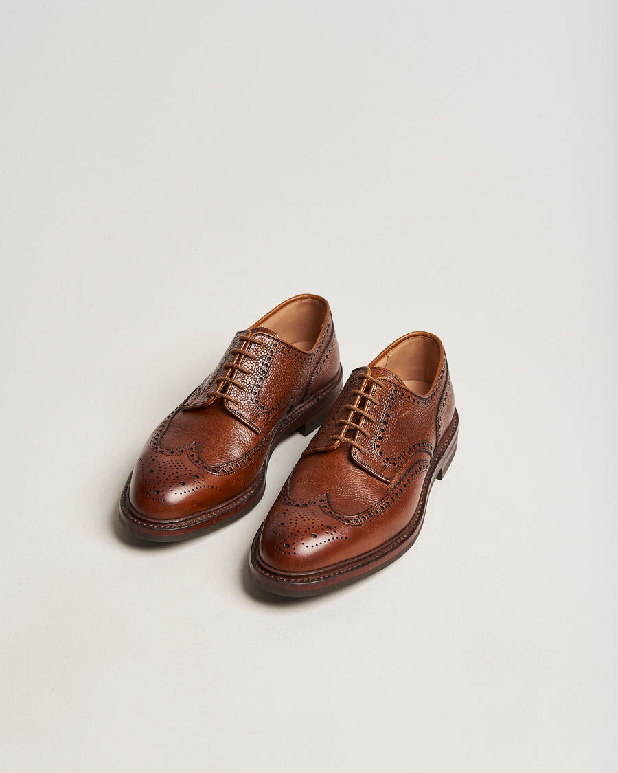Homme | Richelieus | Crockett & Jones | Pembroke Derbys Tan Grained Calf