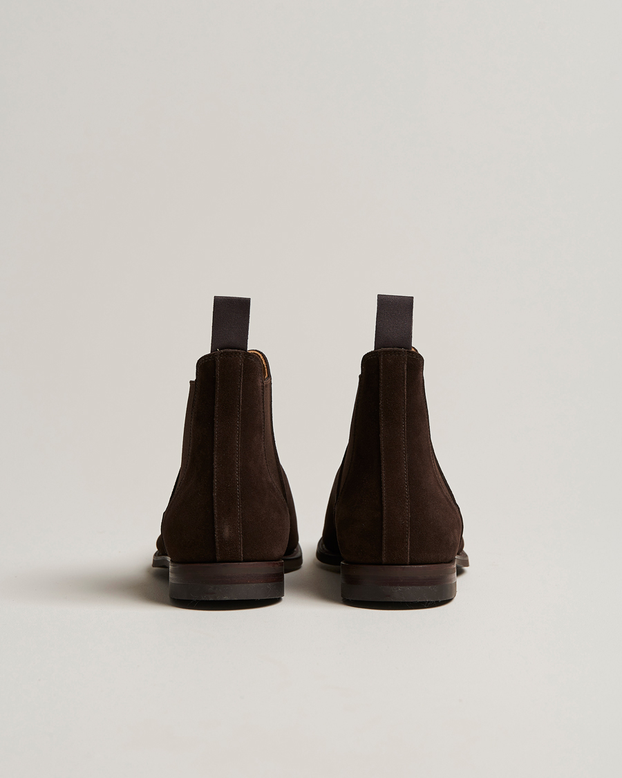 Homme | Bottes | Crockett & Jones | Chelsea 8 Boot Dark Brown Suede