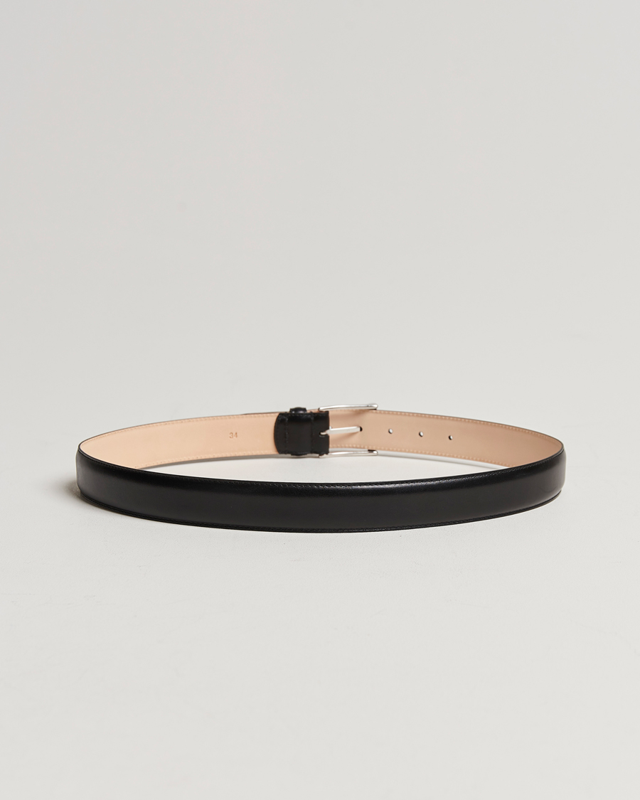 Homme | Ceintures | Crockett & Jones | Belt 3,2 cm Black Calf