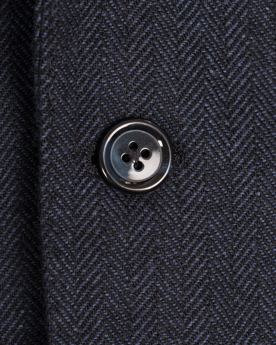 Homme | Blazers | J.Lindeberg | Hopper Herringbone Blazer Blue Melange