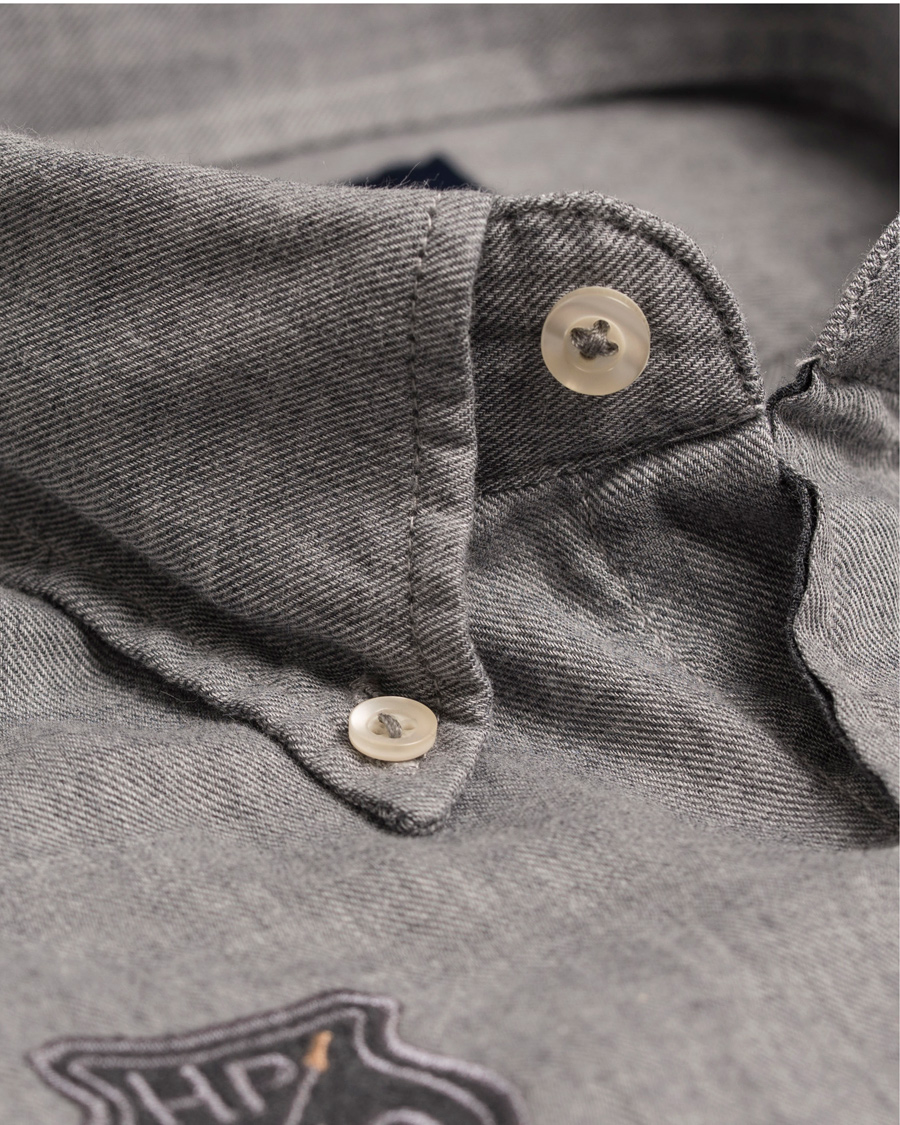Homme | Chemises | La Martina | Gaston Flannel Shirt Heather Grey