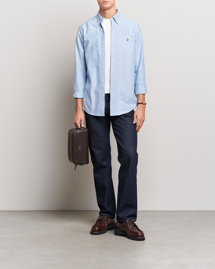 Homme | Chemises | Polo Ralph Lauren | Custom Fit Oxford Shirt Blue
