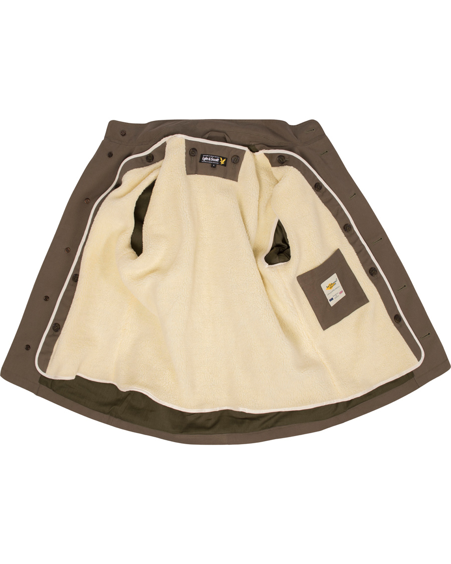 Homme | Manteaux Et Vestes | Lyle & Scott | Shearling Lined Jacket Cedar Green