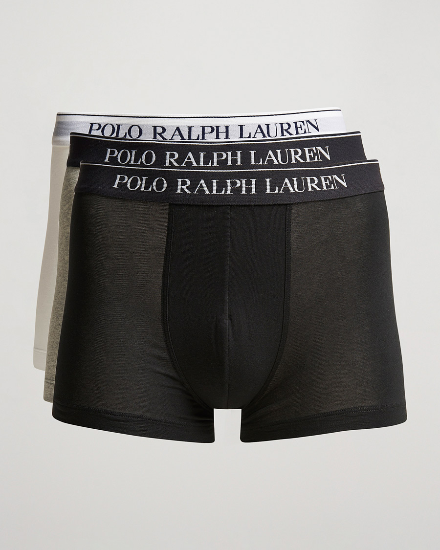 Homme | Sous-Vêtements Et Chaussettes | Polo Ralph Lauren | 3-Pack Trunk Grey/White/Black