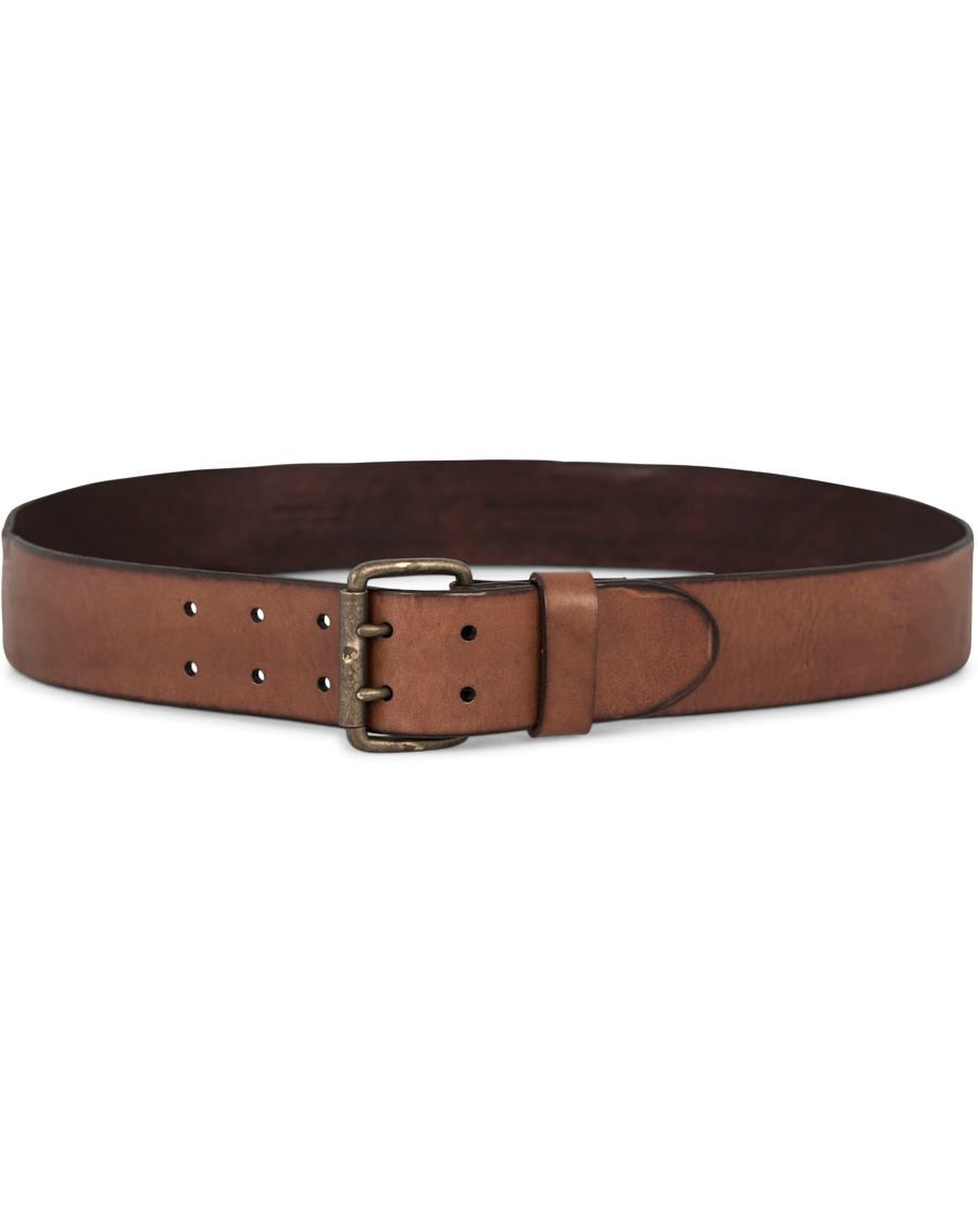 Homme | Denim & Supply Ralph Lauren Double Prong Belt Brown Leather | Denim & Supply Ralph Lauren | Double Prong Belt Brown Leather