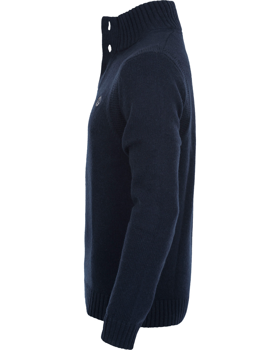 Homme | Pulls Et Tricots | Henri-Lloyd | Henri Lloyd Hove Regular Half Button Knit Sweater Navy